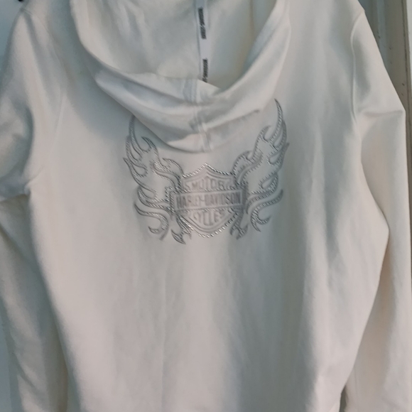 HARLEY Davidson white Sweatshirt sz 2X - Picture 6 of 6